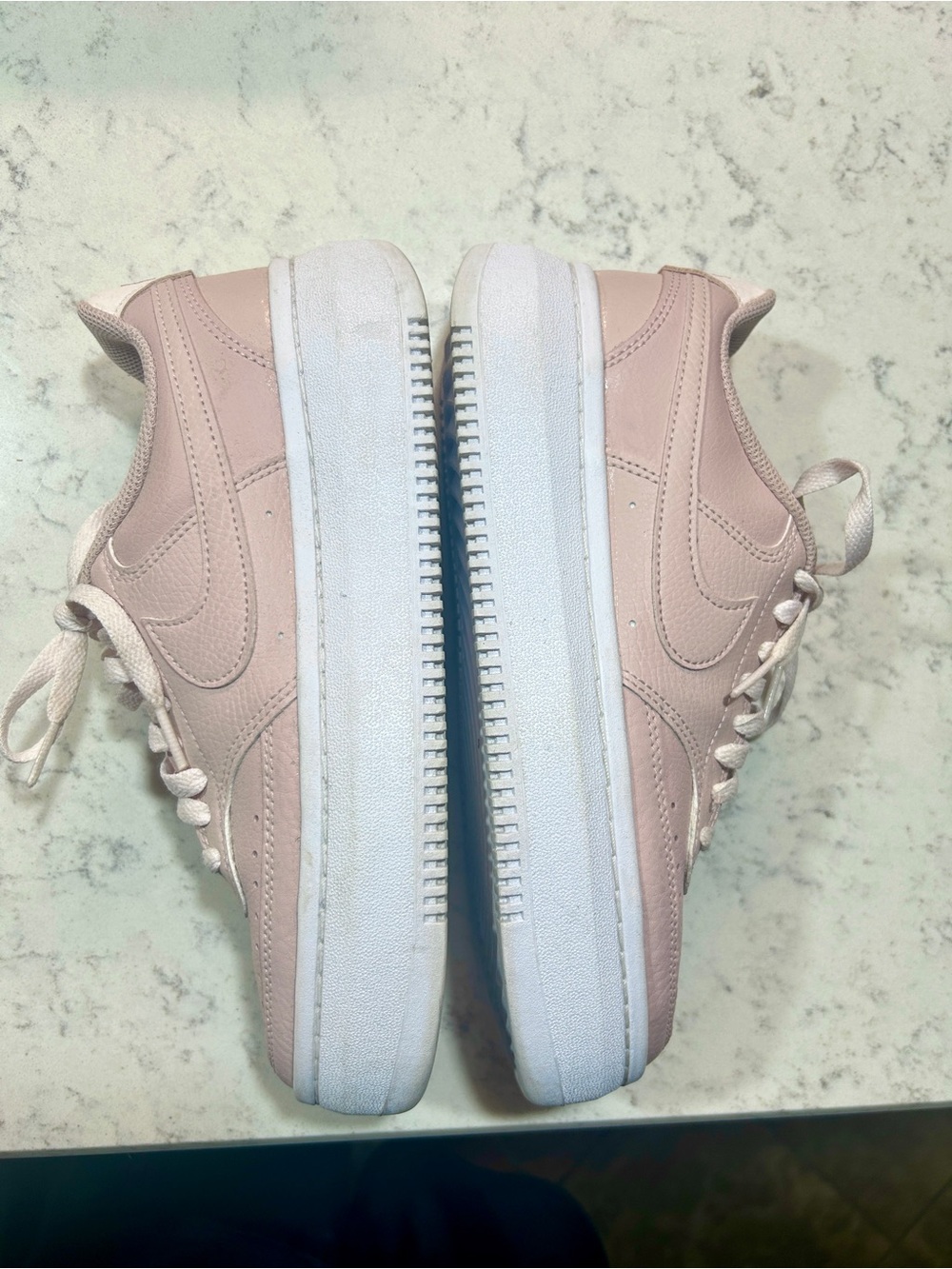Light pink Nike Court Vision Alta